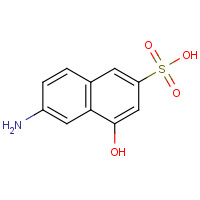 90-51-7 6-Amino-4-hydroxy-2-naphthalenesulfonic acid chemical structure