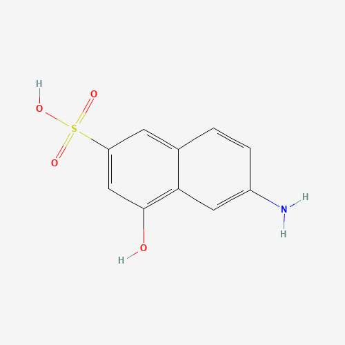 90-51-7 6-Amino-4-hydroxy-2-naphthalenesulfonic acid chemical structure