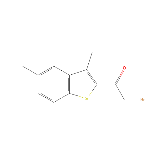 388088-83-3 2-BROMO-1-(3,5-DIMETHYL-1-BENZOTHIOPHEN-2-YL)-1-ETHANONE chemical structure