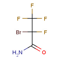 422-22-0 2-BROMO-2,3,3,3-TETRAFLUOROPROPIONAMIDE chemical structure