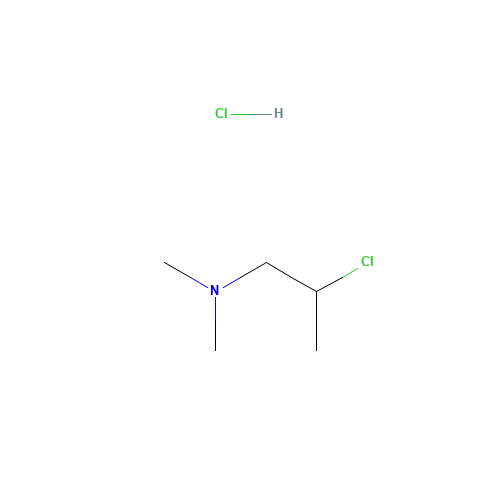 4584-49-0 2-Dimethylaminoisopropyl chloride hydrochloride chemical structure