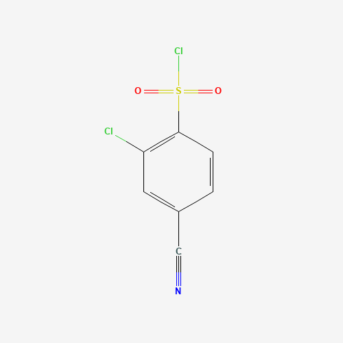 254749-11-6 2-CHLORO-4-CYANOBENZENESULFONYL CHLORIDE chemical structure
