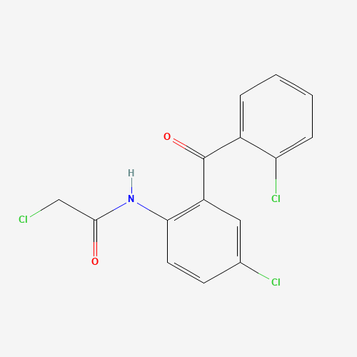 14405-03-9 2-Chloro-N-[4-chloro-2-(2-chlorobenzoyl)phenyl]acetamide chemical structure