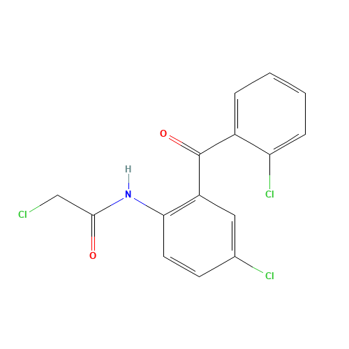 14405-03-9 2-Chloro-N-[4-chloro-2-(2-chlorobenzoyl)phenyl]acetamide chemical structure