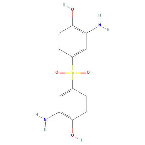 7545-50-8 3,3'-Diamino-4,4'-dihydroxydiphenyl sulfone chemical structure