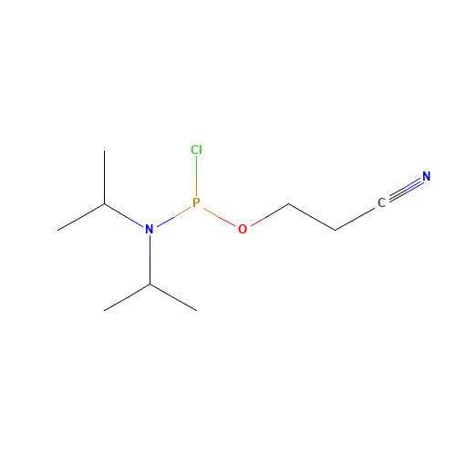 89992-70-1 2-Cyanoethyl N,N-diisopropylchlorophosphoramidite chemical structure