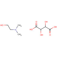 5988-51-2 2-Dimethylaminoethanol (+)-bitartrate salt chemical structure