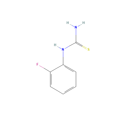 656-32-6 1-(2-FLUOROPHENYL)-2-THIOUREA chemical structure