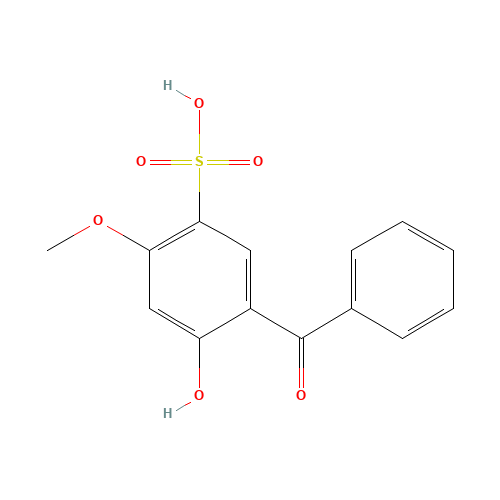 4065-45-6 2-Hydroxy-4-methoxybenzophenone-5-sulfonic acid chemical structure