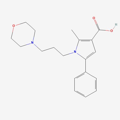 306936-20-9 2-METHYL-1-(3-MORPHOLINOPROPYL)-5-PHENYL-1H-PYRROLE-3-CARBOXYLIC ACID chemical structure