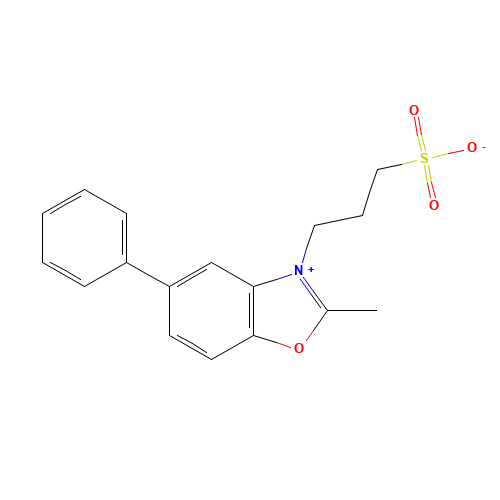 66142-15-2 2-METHYL-5-PHENYL-3-(3-SULFOPROPYL)BENZOXAZOLIUM HYDROXIDE,INNER SALT chemical structure