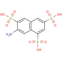 118-03-6 2-Amino-3,6,8-naphthalenetrisulfonic acid chemical structure