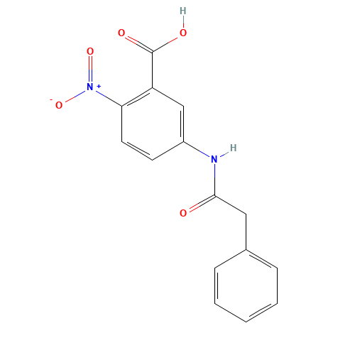 52033-70-2 2-NITRO-5-(PHENYLACETYLAMINO)-BENZOIC ACID chemical structure