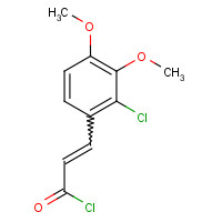 175136-00-2 3-(2-CHLORO-3,4-DIMETHOXYPHENYL)PROP-2-ENOYL CHLORIDE chemical structure