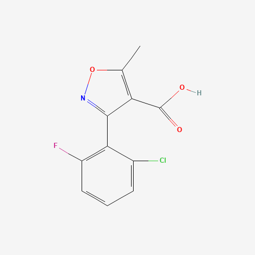 3919-74-2 3-(2-Chloro-6-fluorophenyl)-5-methylisoxazole-4-carboxylic acid chemical structure