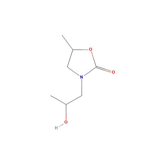 3375-84-6 3-(2-HYDROXYPROPYL)-5-METHYL-2-OXAZOLIDINONE chemical structure