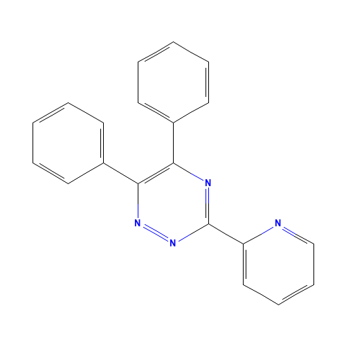 1046-56-6 3-(2-PYRIDYL)-5,6-DIPHENYL-1,2,4-TRIAZINE chemical structure