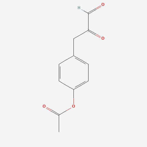 56071-70-6 3-(4-ACETOXYPHENYL)-2-OXOPROPANAL chemical structure