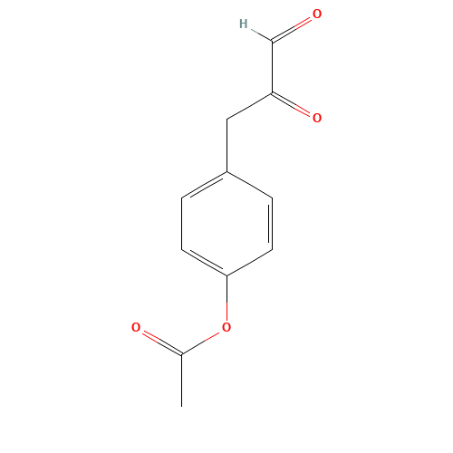 56071-70-6 3-(4-ACETOXYPHENYL)-2-OXOPROPANAL chemical structure