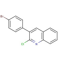 85274-82-4 3-(4-BROMOPHENYL)-2-CHLOROQUINOLINE chemical structure