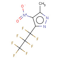 82633-69-0 3-HEPTAFLUOROPROPYL-5-METHYL-4-NITROPYRAZOLE chemical structure