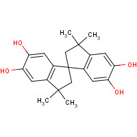 77-08-7 5,5',6,6'-TETRAHYDROXY-3,3,3',3'-TETRAMETHYL-1,1'-SPIROBISINDANE chemical structure