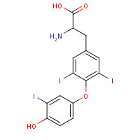 6893-02-3 O-(4-Hydroxy-3-iodophenyl)-3,5-diiodo-L-tyrosine chemical structure