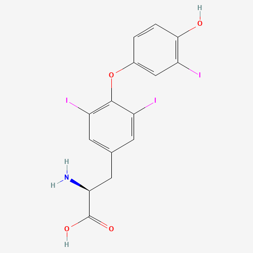 6893-02-3 O-(4-Hydroxy-3-iodophenyl)-3,5-diiodo-L-tyrosine chemical structure