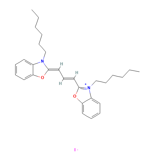 53213-82-4 3,3'-DIHEXYLOXACARBOCYANINE IODIDE chemical structure