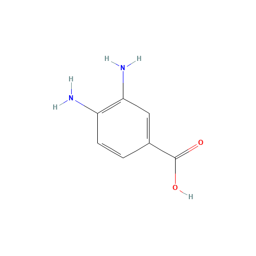 619-05-6 3,4-Diaminobenzoic acid chemical structure