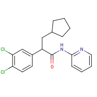 300353-42-8 3,4-DICHLORO-ALPHA-(CYCLOPENTYLMETHYL)-N-2-PYRIDINYL-BENZENEACETAMIDE chemical structure