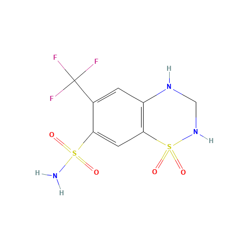 135-09-1 HYDROFLUMETHIAZIDE chemical structure