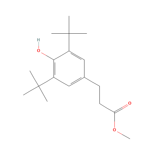 6386-38-5 Methyl 3-(3,5-di-tert-butyl-4-hydroxyphenyl)propionate chemical structure