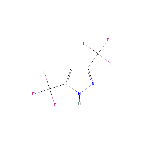 14704-41-7 3,5-BIS(TRIFLUOROMETHYL)PYRAZOLE chemical structure