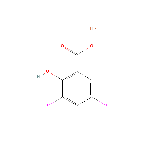 653-14-5 LITHIUM 3,5-DIIODOSALICYLATE chemical structure
