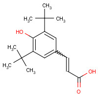 22014-01-3 3,5-DI-TERT-BUTYL-4-HYDROXYCINNAMIC ACID chemical structure