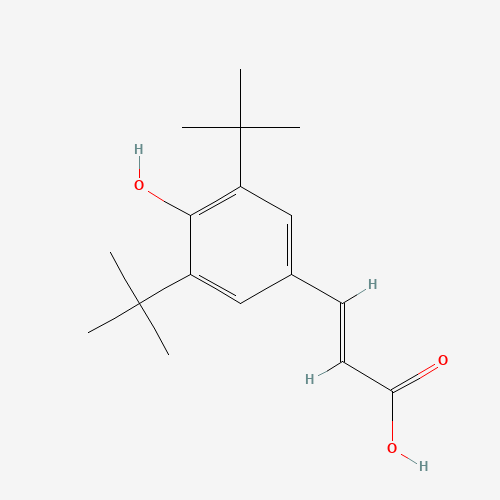 22014-01-3 3,5-DI-TERT-BUTYL-4-HYDROXYCINNAMIC ACID chemical structure