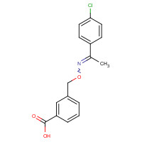 175203-33-5 3-[([[1-(4-CHLOROPHENYL)ETHYLIDENE]AMINO]OXY)METHYL]BENZOIC ACID chemical structure
