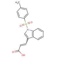 298187-97-0 3-(1-[(4-METHYLPHENYL)SULFONYL]-1H-INDOL-3-YL)ACRYLIC ACID chemical structure