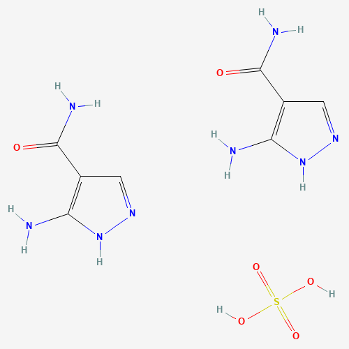 27511-79-1 3-Amino-4-pyrazolecarboxamide hemisulfate chemical structure