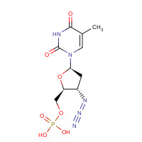29706-85-2 3'-AZIDO-2',3'-DIDEOXY-THYMIDINE-5'-MONOPHOSPHATE,SODIUM SALT chemical structure