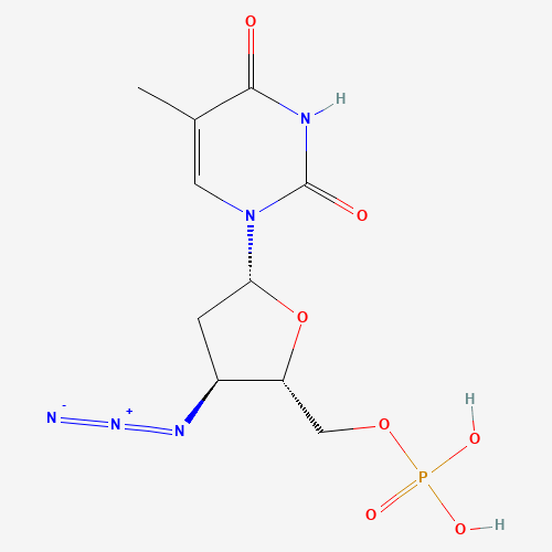 29706-85-2 3'-AZIDO-2',3'-DIDEOXY-THYMIDINE-5'-MONOPHOSPHATE,SODIUM SALT chemical structure