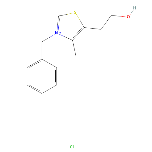 4568-71-2 3-BENZYL-5-(2-HYDROXYETHYL)-4-METHYLTHIAZOLIUM CHLORIDE chemical structure