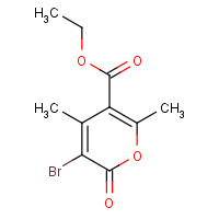18152-79-9 3-BROMO-5-CARBETHOXY-4,6-DIMETHYL-2-PYRONE chemical structure