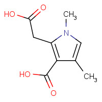 33369-45-8 3-CARBOXY-1,4-DIMETHYL-1H-PYRROLE-2-ACETIC ACID chemical structure