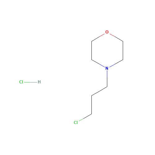 57616-74-7 4-(3-chloropropyl)morpholinium chloride chemical structure