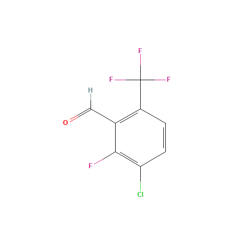186517-29-3 3-CHLORO-2-FLUORO-6-(TRIFLUOROMETHYL)BENZALDEHYDE chemical structure