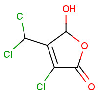 77439-76-0 3-CHLORO-4-(DICHLOROMETHYL)-5-HYDROXY-2(5H)-FURANONE chemical structure