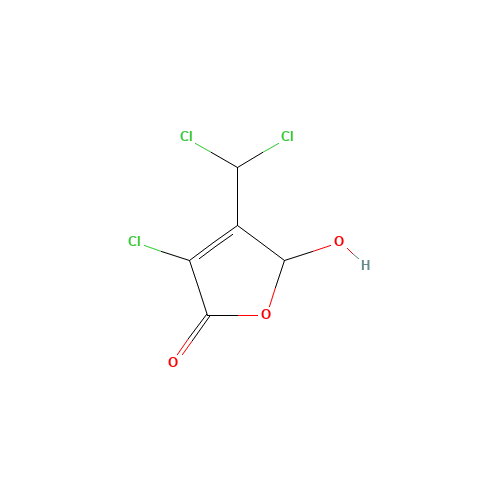 77439-76-0 3-CHLORO-4-(DICHLOROMETHYL)-5-HYDROXY-2(5H)-FURANONE chemical structure