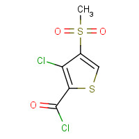 175201-87-3 3-CHLORO-4-(METHYLSULFONYL)THIOPHENE-2-CARBONYL CHLORIDE chemical structure